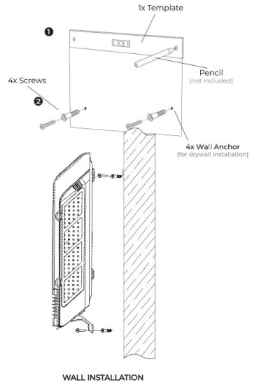 HEAT STORM HS 1000 WX WIFI 1000 Watt Smart Heater - WALL INSTALLATION