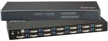 CyberView CV-1201D Dedicated KVM Switch and Rackmount Screen Technology image