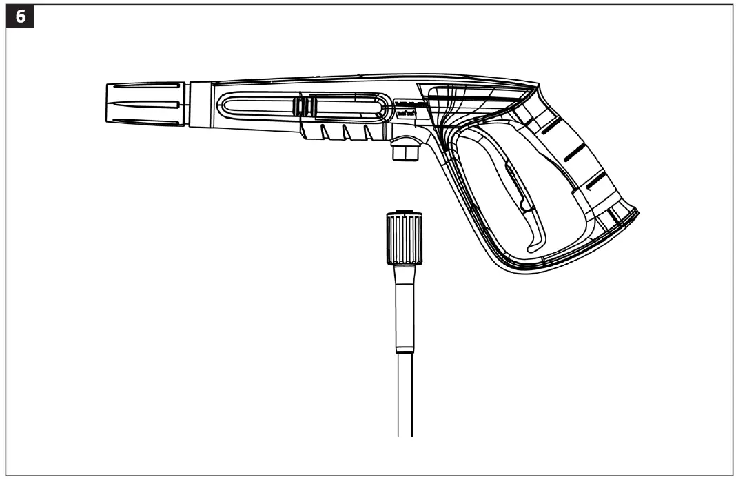 MEEC TOOLS 009876 160 Bar 220 W High Pressure Washer 6
