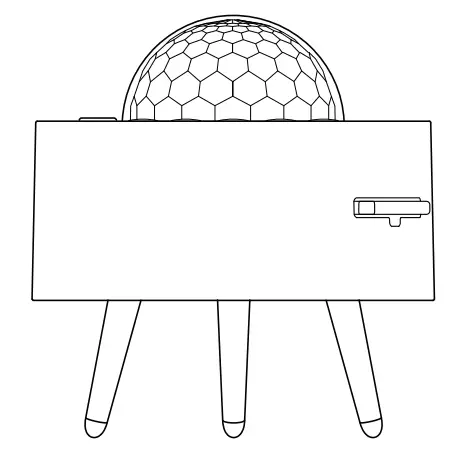 Moredig K 1080 Galaxy Projector with Bluetooth Music Speaker -