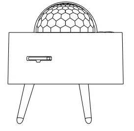 Moredig K 1080 Galaxy Projector with Bluetooth Music Speaker - Left view