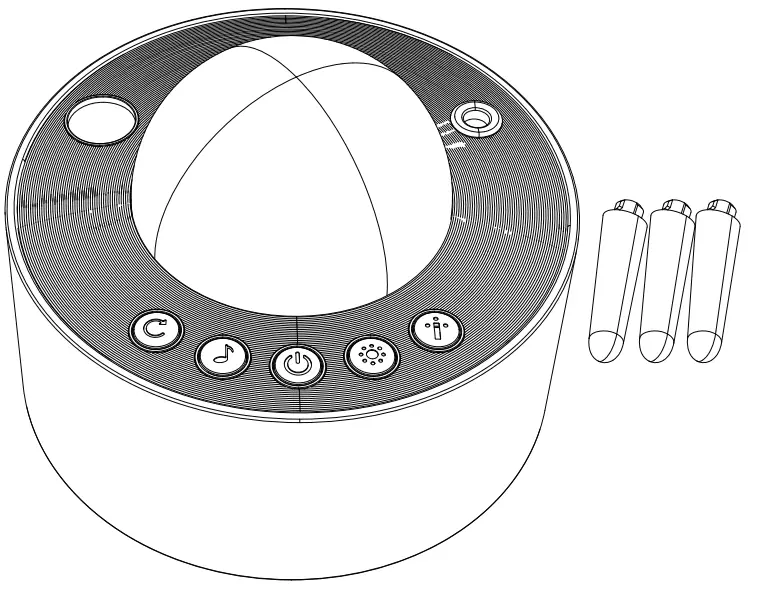 Moredig K 1080 Galaxy Projector with Bluetooth Music Speaker - Product assembly 1