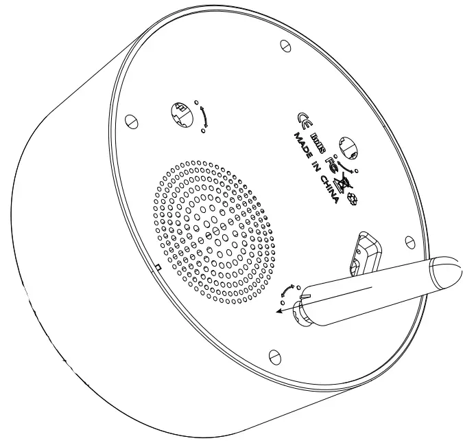 Moredig K 1080 Galaxy Projector with Bluetooth Music Speaker - Product assembly 2
