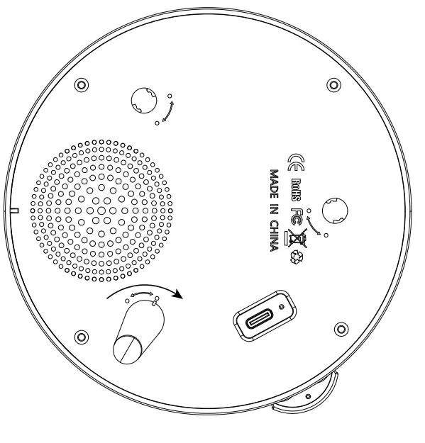 Moredig K 1080 Galaxy Projector with Bluetooth Music Speaker - Product assembly 3