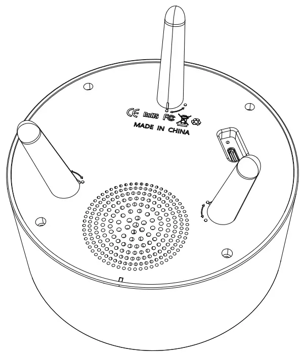 Moredig K 1080 Galaxy Projector with Bluetooth Music Speaker - Product assembly 4