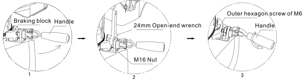 GIMA Lettino Eletttrico Per Centri Benessere Electric Beauty Beds- 3 Adjust the Adjust the Instruction for Instruction for Replacing Braking -2