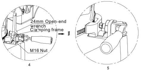 GIMA Lettino Eletttrico Per Centri Benessere Electric Beauty Beds- 3 Adjust the Adjust the Instruction for Tightening the Braking Block-3