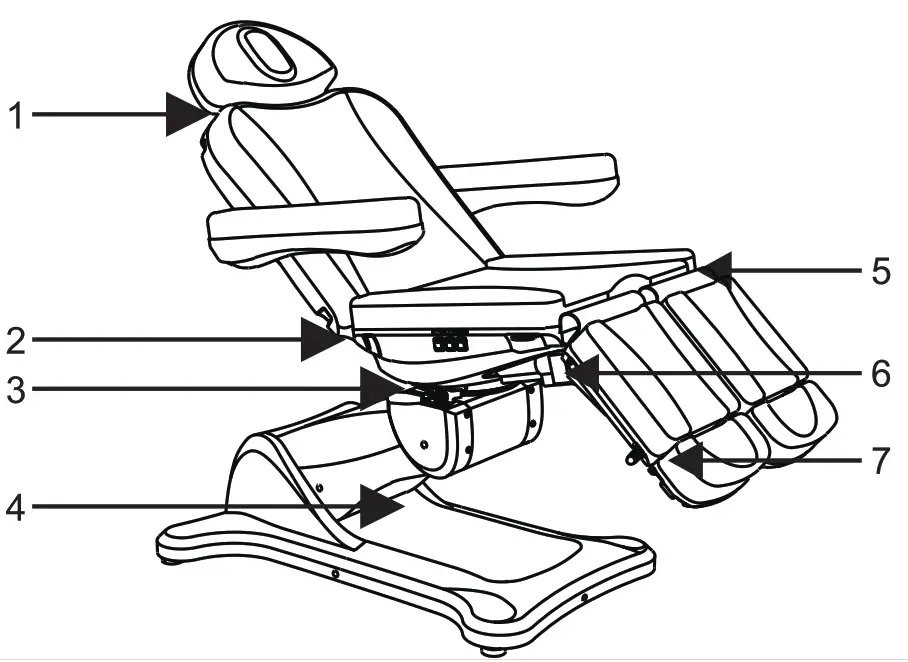 GIMA Lettino Eletttrico Per Centri Benessere Electric Beauty Beds- 3 PRECAUTIONS