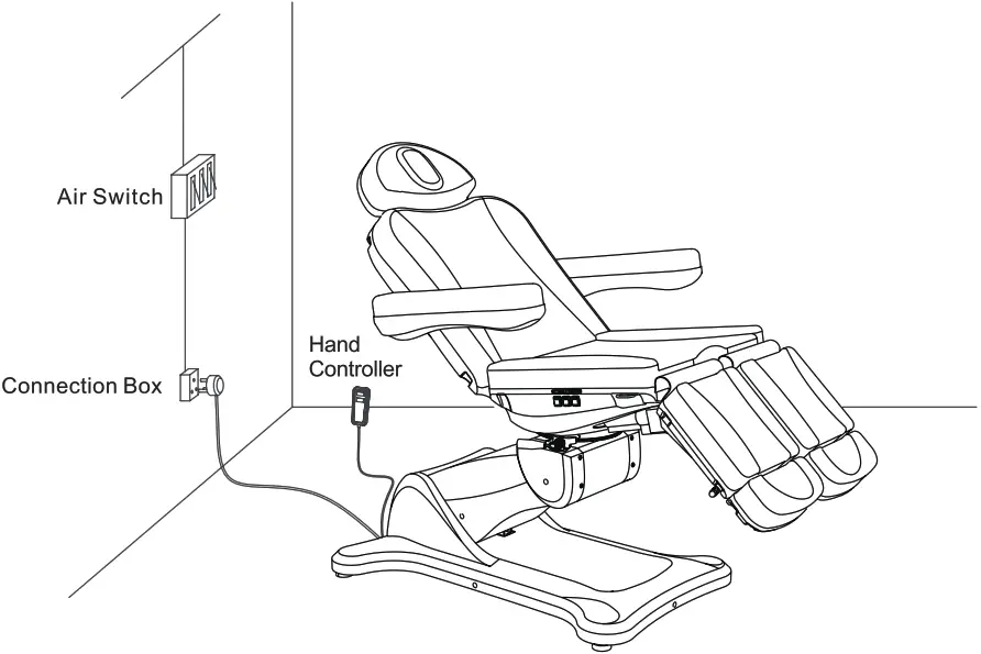 GIMA Lettino Eletttrico Per Centri Benessere Electric Beauty Beds- STRUCTURE OF ELECTRIC BEAUTY BED
