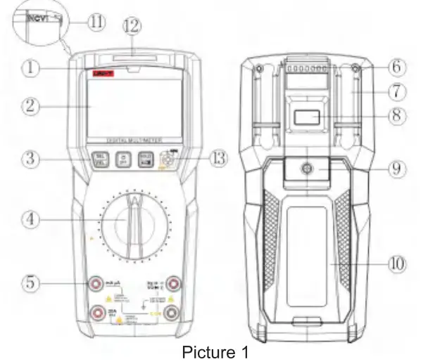 uni-t ut89x digital multimeter fig 1