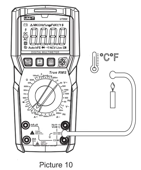 uni-t ut89x digital multimeter fig 14