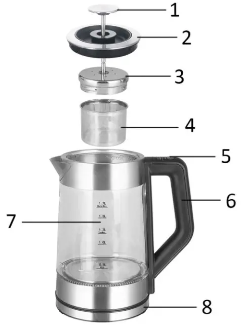 emerio WK 122730 Tea and Water Kettle - HOUSEHOLD