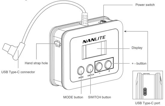 NANLITE WC USBC C1 Wire Controller