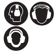 makita DUC306 Cordless Chain Saw - ear