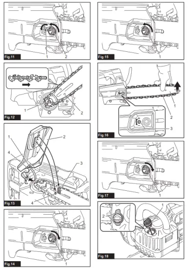 makita DUC306 Cordless Chain Saw - fig 3