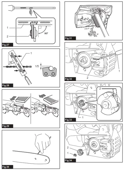makita DUC306 Cordless Chain Saw - fig 6