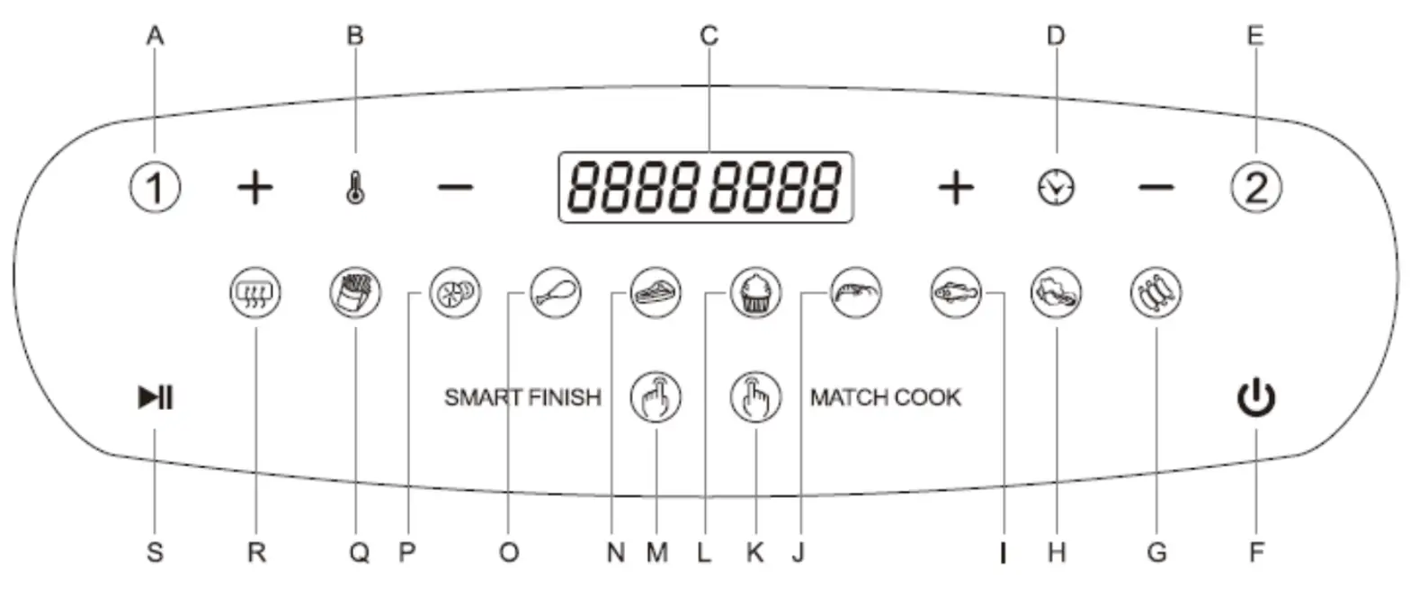 ROBERT IRVINE K54474 9 qt Dual Air Fryer - parts 1