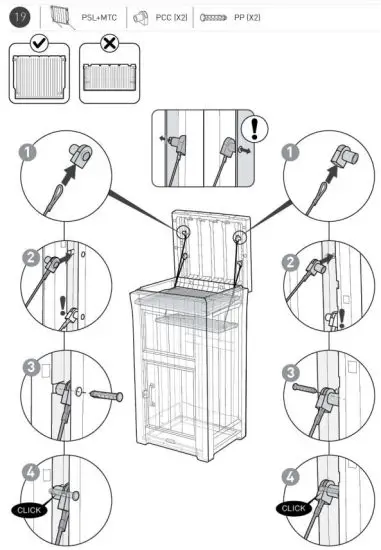 KeTeR 17209238 Parcel Drop Box - REQUIRED TOOLS 18