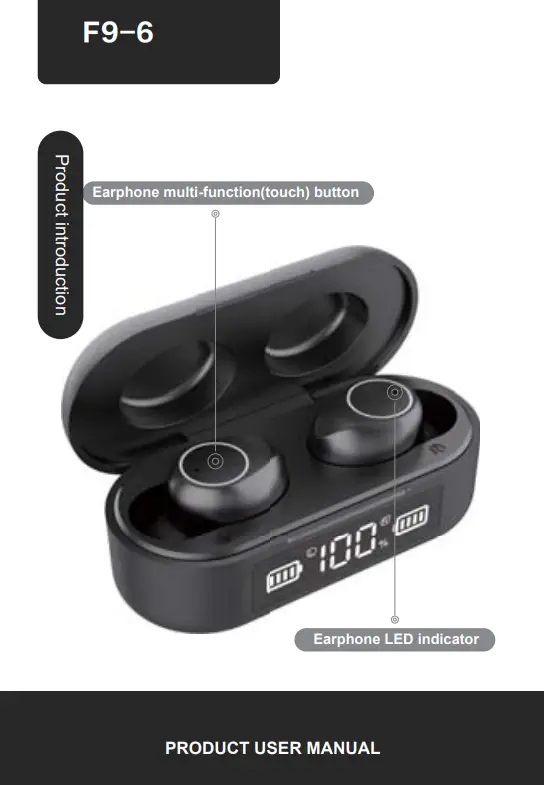 Shenzhen Xinhuamei Electronics F9-6 True Wireless Earbuds User Manual