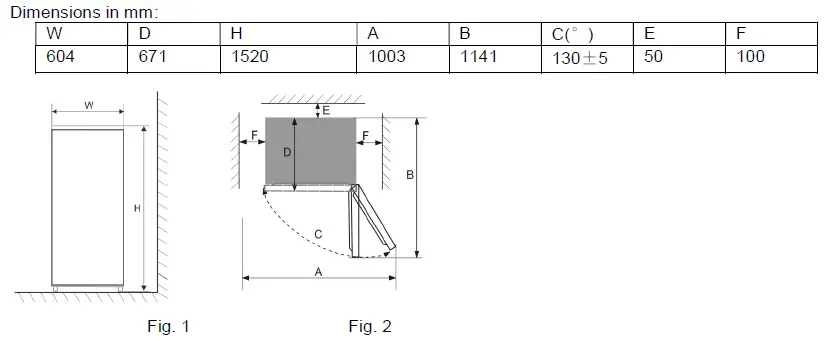 CANNON-MRF-314W-BS Frost-Free Refrigerator-Freezer-fig 3