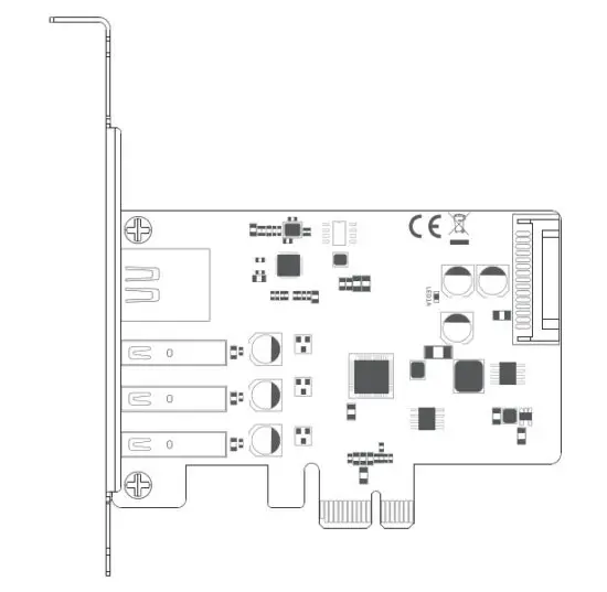 MAIWO KC015 PCIe Expansion Card