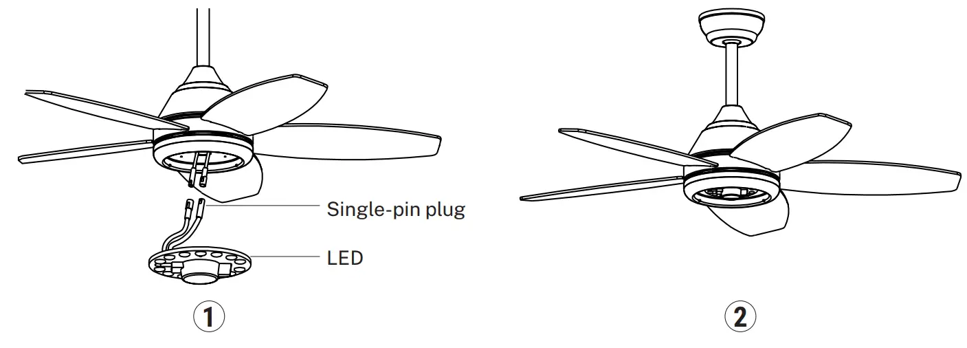 CREATE Flowood Stylance Ceiling Fan FIG 2