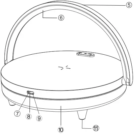 EZVALO 34435482 Wireless Charger Music Lamp - Get To Know Your Product 2