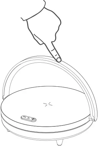 EZVALO 34435482 Wireless Charger Music Lamp - Touch Light