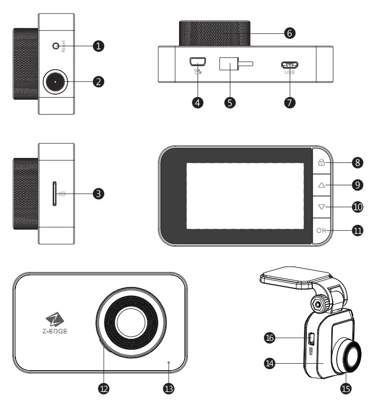 Z-EDGE R1 Dual Dash Cam Built in Wi Fi - FIG 7