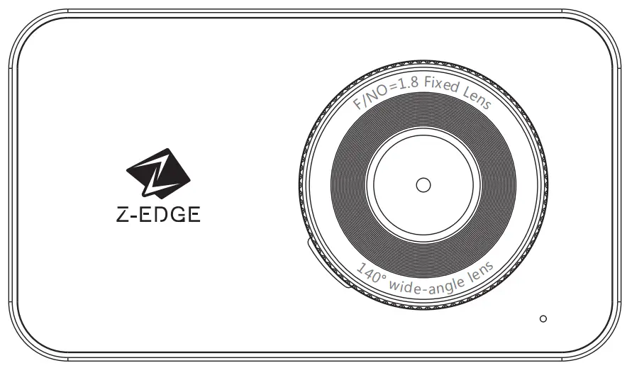 Z-EDGE R1 Dual Dash Cam Built in Wi Fi