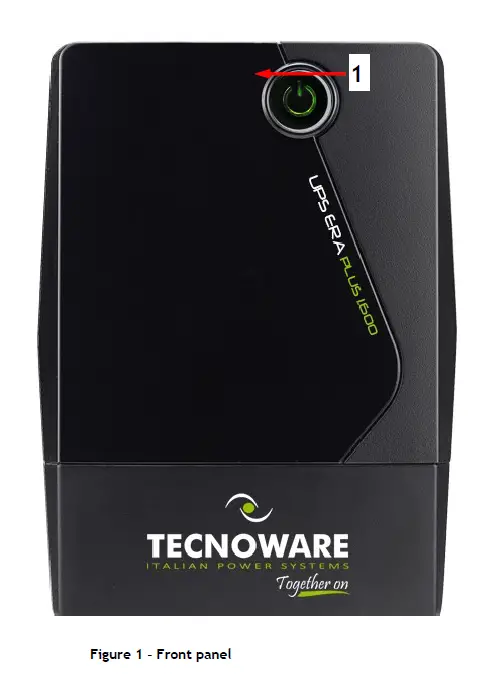 TECNOWARE ERA PLUS 800 UNIVERSAL Uninterruptible Power Supply FIG 1