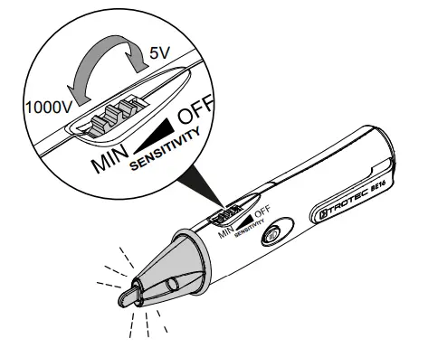 TROTEC BE16 Voltage Detector - figure 3