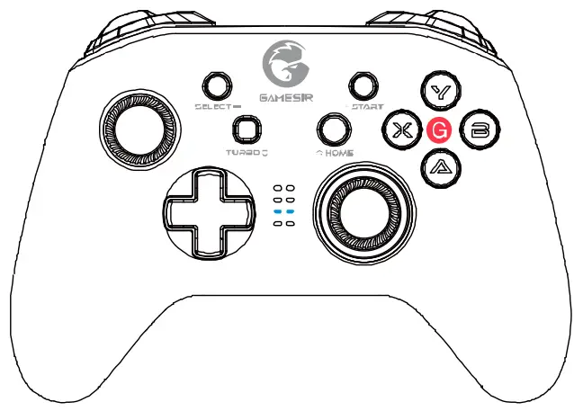 GameSir T4 Pro Wireless Game Controller - Button