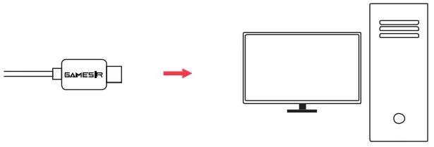 GameSir T4 Pro Wireless Game Controller - Cable