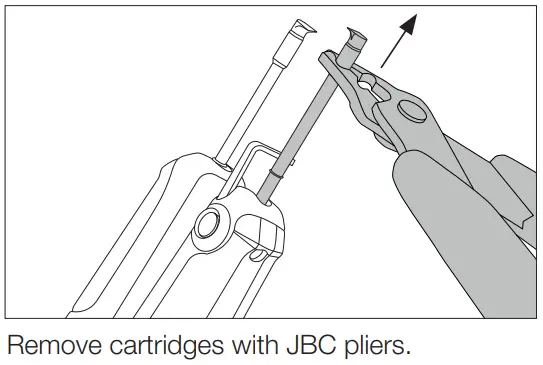 JBC WS140 A high temperature precision wire stripper tweezer s- Removing