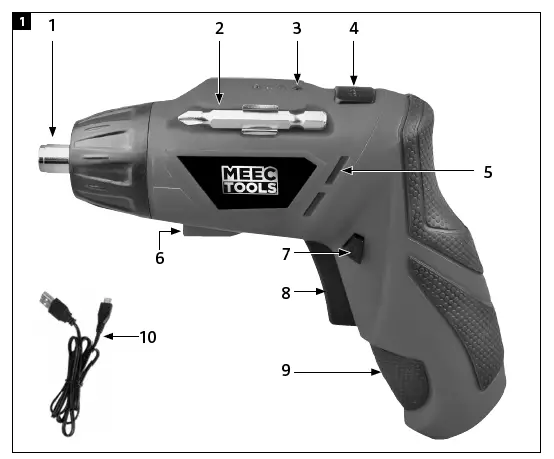 MEEC TOOLS 016876 Mini-Screwdriver fig 1