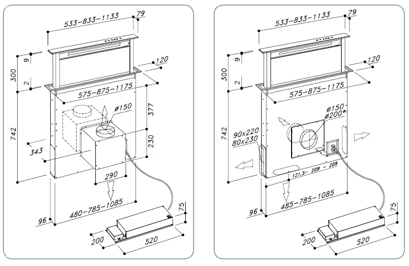 caple-DD911BK-Down-Draft-Extractor-01