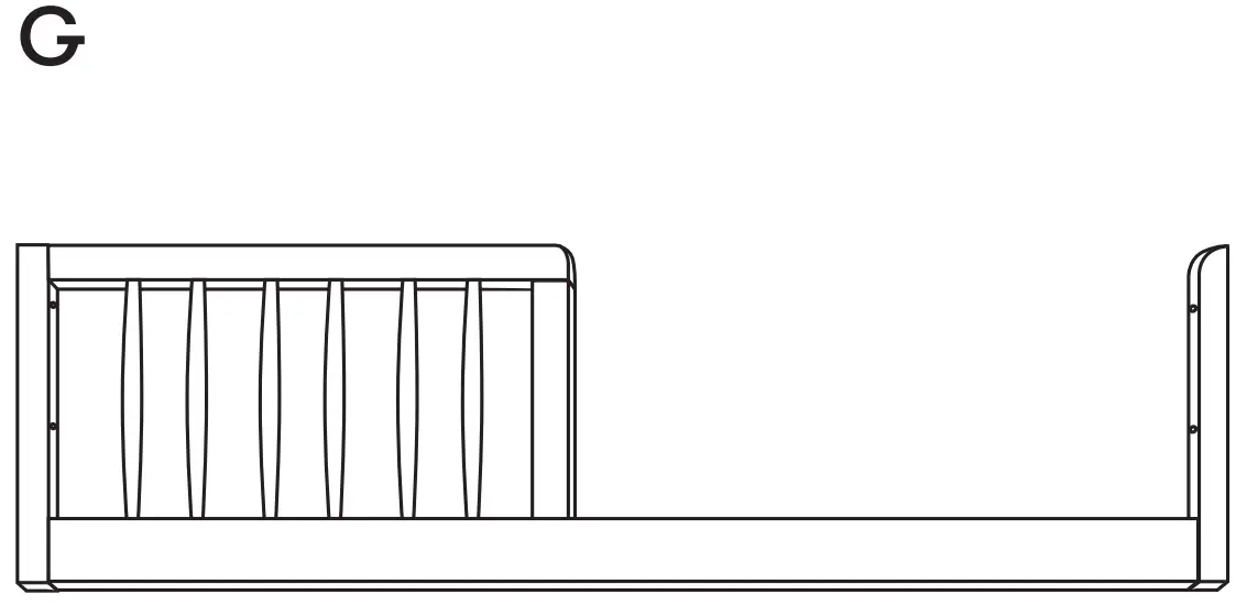 M12901 Gelato 4-In-1 Convertible Crib Pacakage Content