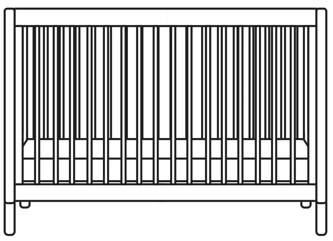 M12901 Gelato 4-In-1 Convertible Crib