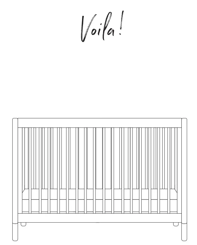 M12901 Gelato 4-In-1 Convertible Crib