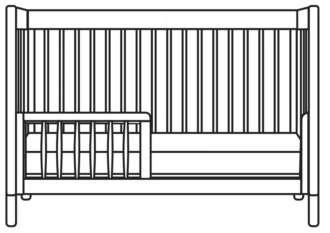 M12901 Gelato 4-In-1 Convertible Crib
