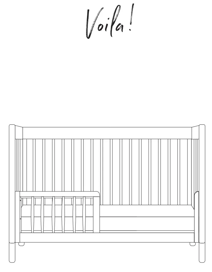 M12901 Gelato 4-In-1 Convertible Crib