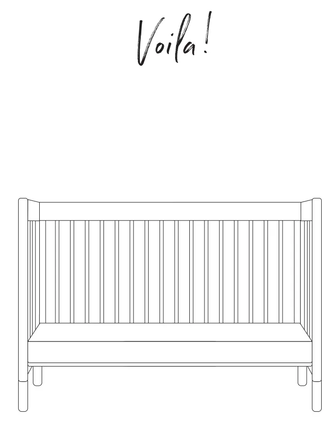 M12901 Gelato 4-In-1 Convertible Crib