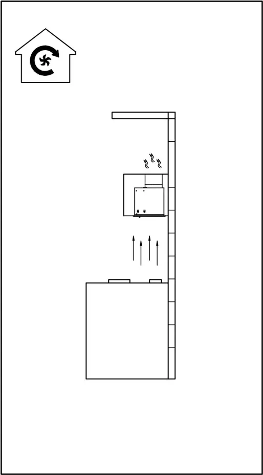 electriQ Canopy Cooker Hood V-EXTERNAL VENTING