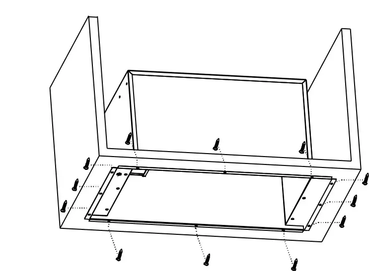 electriQ Canopy Cooker Hood V-cabinet