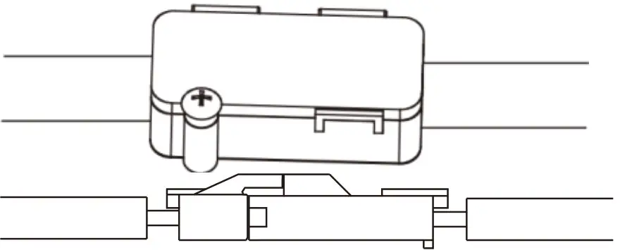 electriQ logoCanopy Cooker Hood controls and lights.