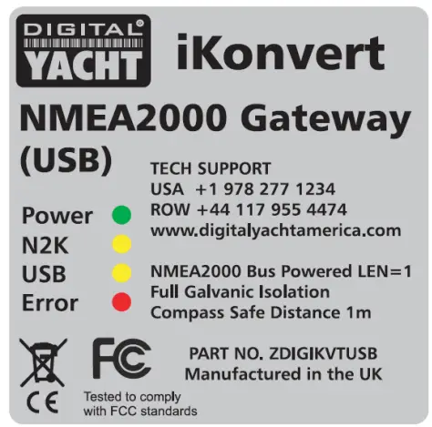 DIGITAL YACHT NMEA2000 Gateway Converter - fig 2