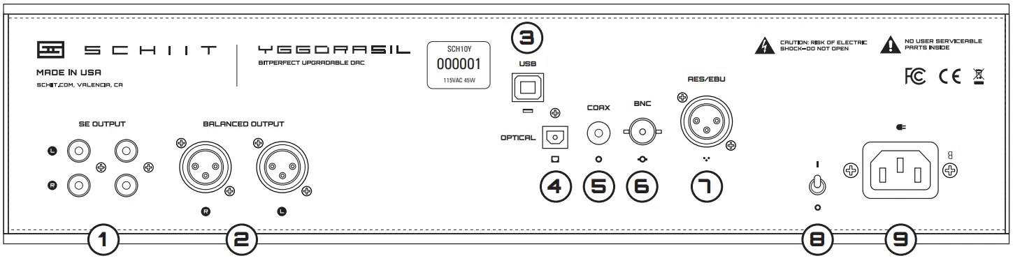 SCHIIT Audio YGGDRASIL Balanced Upgradable DAC