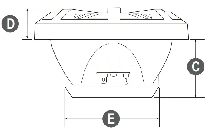 BOSS MR62B Audio 2 Way Marine Full Range Speaker - Figure