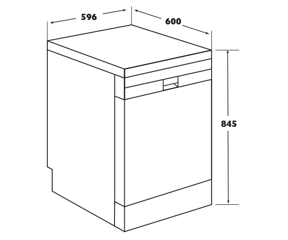 Dishlex DSF6104WA/XA